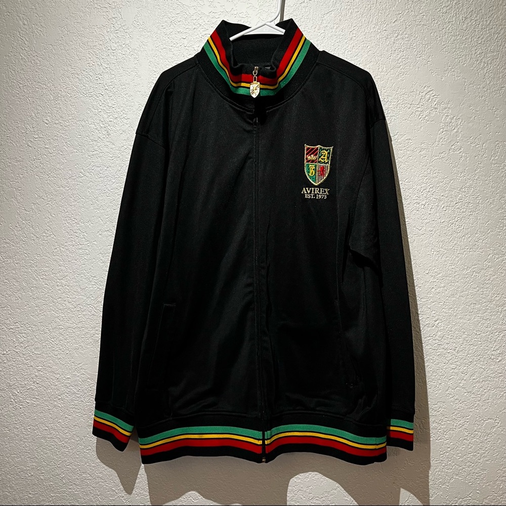 Vintage Avirex Kings Lion Full Zip Track Jacket XL Embroidered